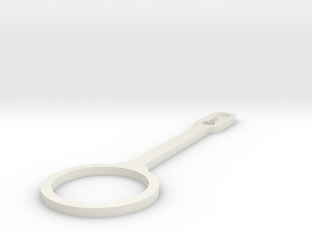 Single arm for Gondola for polargraph/hanging v pl in White Natural Versatile Plastic
