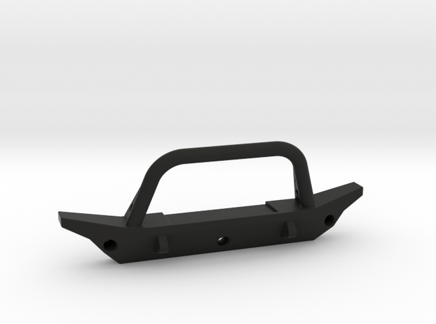 1/10 Scale Jeep front bumper in Black Natural Versatile Plastic