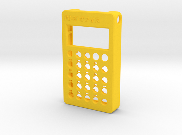 PO-24 case front in Yellow Processed Versatile Plastic