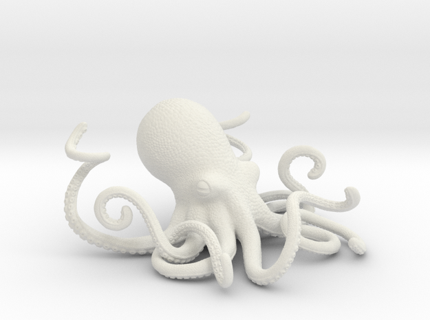 Octopus Pen Organizer in White Natural Versatile Plastic