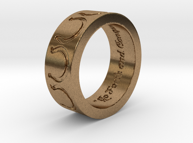 "Go Forth and Conquer" Ring 