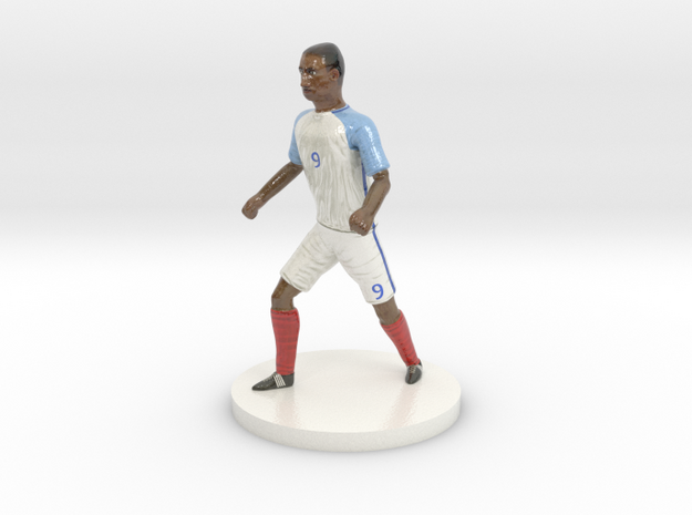 English Football Player in Glossy Full Color Sandstone