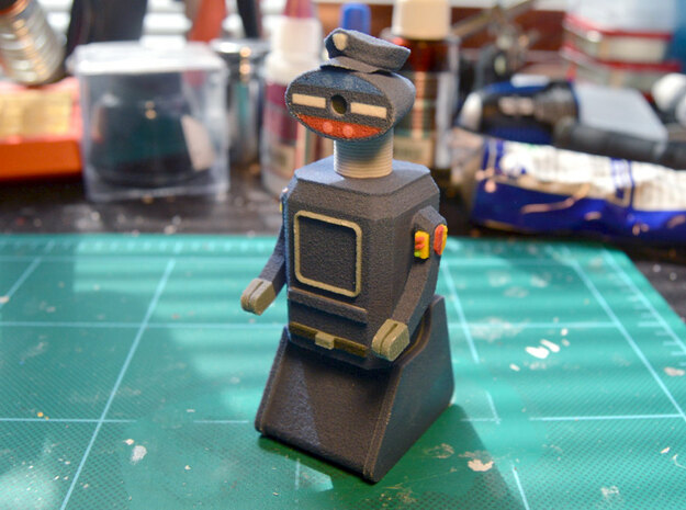 R.O.T.O.R. Police Robot "Willard"  in Full Color Sandstone