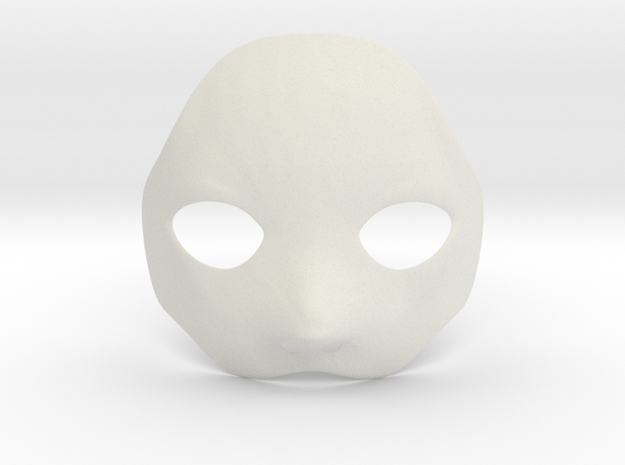 Sample Base Mask in White Natural Versatile Plastic