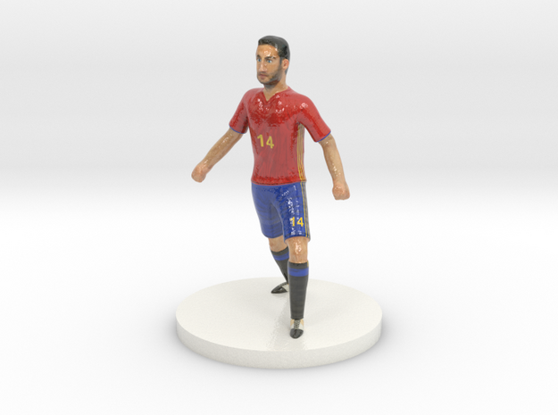Spanish Football Player in Glossy Full Color Sandstone