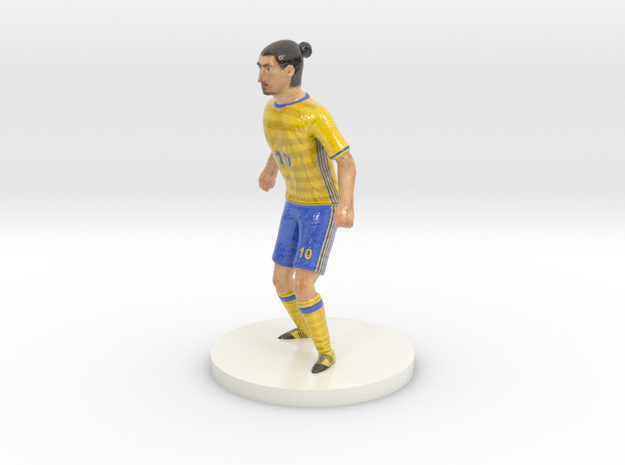 Swedish Football Player in Glossy Full Color Sandstone