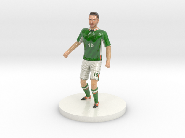 Irish Football Player in Glossy Full Color Sandstone