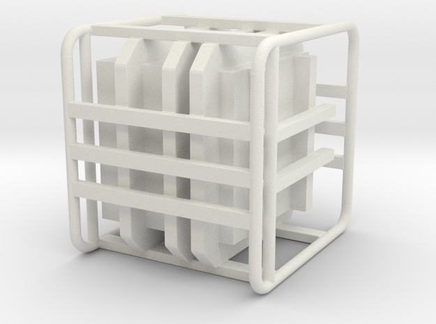 Sulaco Box with Rail 1:10 in White Natural Versatile Plastic