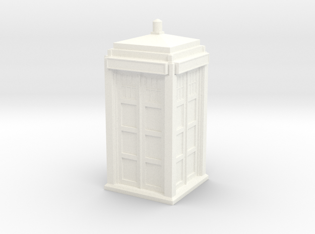 The Physician's Blue Box in 1/32 scale (complete) in White Processed Versatile Plastic