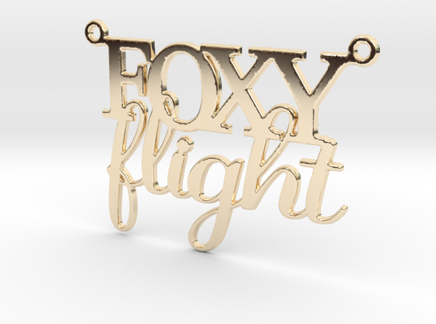 Foxy Flight Necklace in 14k Gold Plated Brass