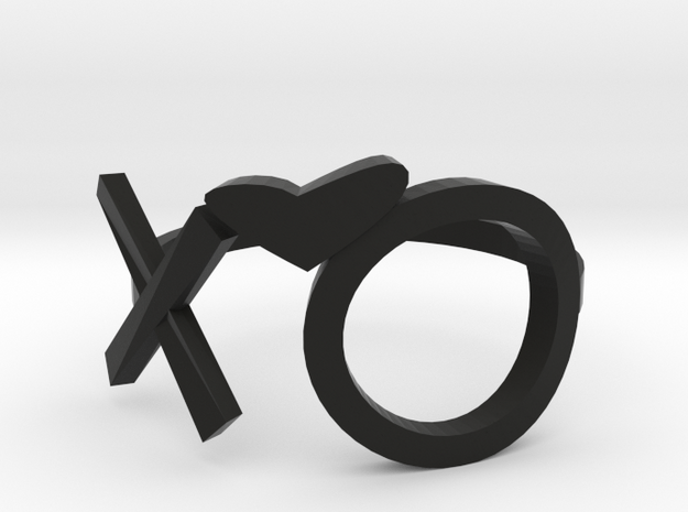 The Weeknd XO Midi Ring in Black Natural Versatile Plastic
