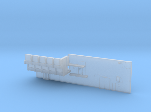 1:350 Scale Nimitz Class Hangar Back Wall in Tan Fine Detail Plastic