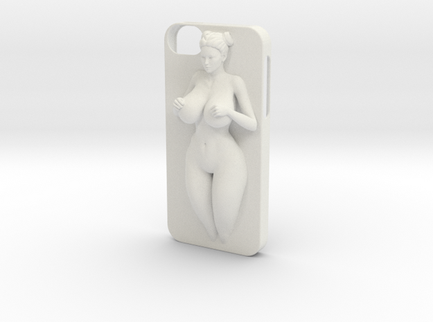 Iphone5 Case Girl in White Natural Versatile Plastic