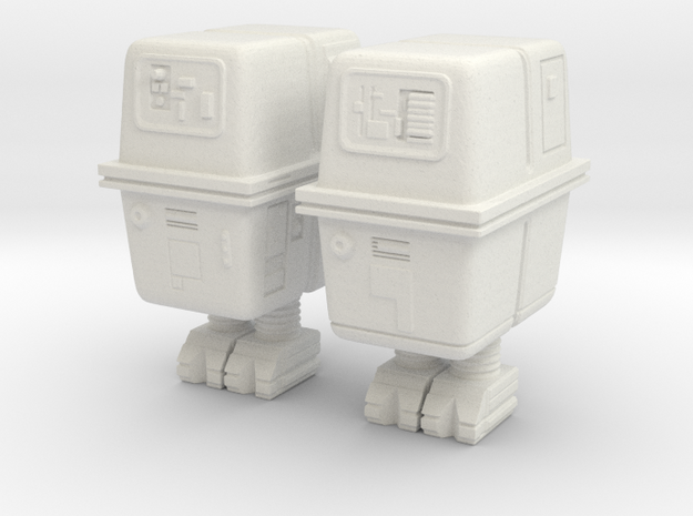 Gonk droids 1:32 scale in White Natural Versatile Plastic