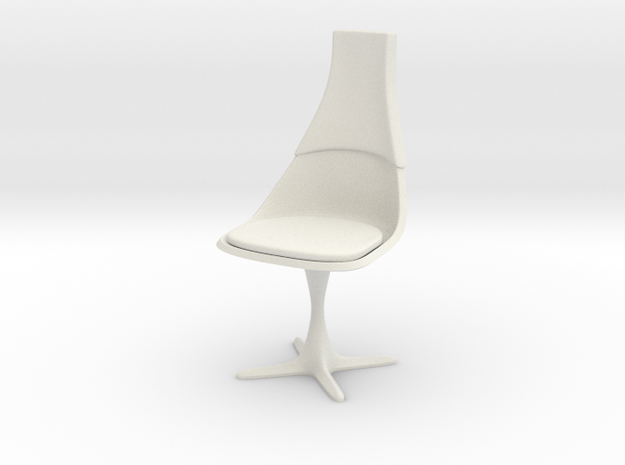 TOS Chair 115 1:10 Scale 7" in White Natural Versatile Plastic