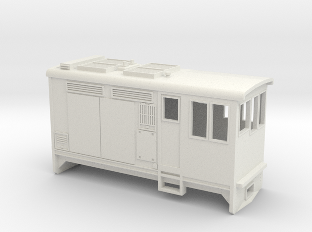 HOn30 Boxcab Locomotive (Kate 2) in White Natural Versatile Plastic
