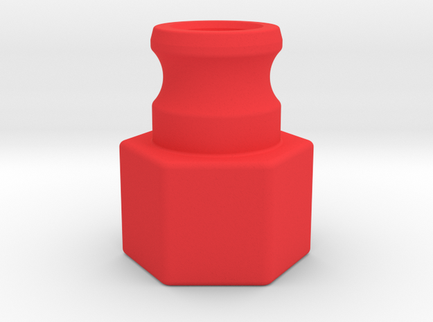 1-in FNPT Laminar Flow Nozzle in Red Processed Versatile Plastic