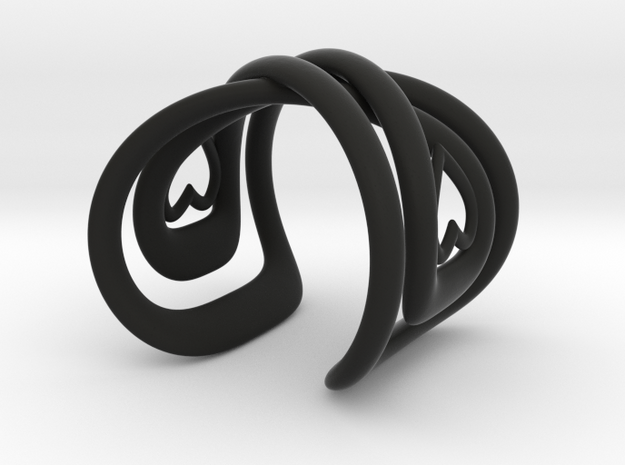 Infinite Love Bracelet in Black Natural Versatile Plastic