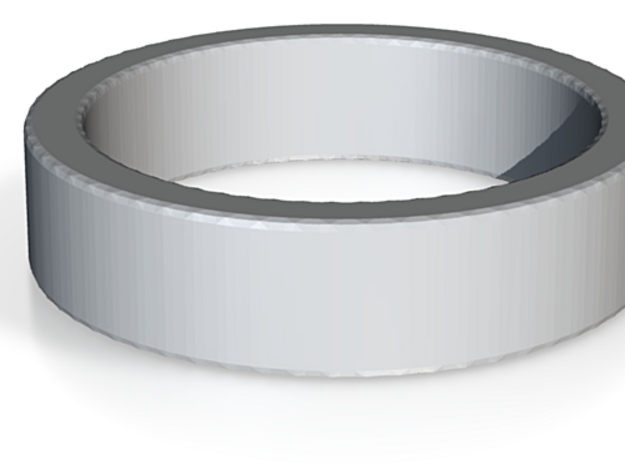 Basic Ring US7 in Tan Fine Detail Plastic