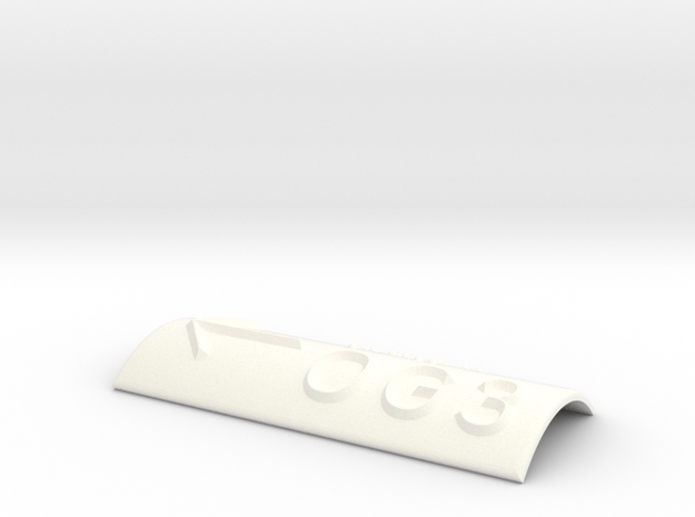 OG 3 mit Pfeil nach links in White Processed Versatile Plastic