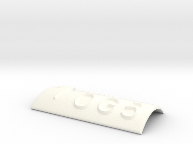 OG 5 mit Pfeil nach oben in White Processed Versatile Plastic