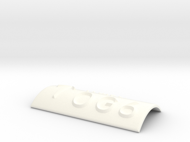 OG 6 mit Pfeil nach oben in White Processed Versatile Plastic