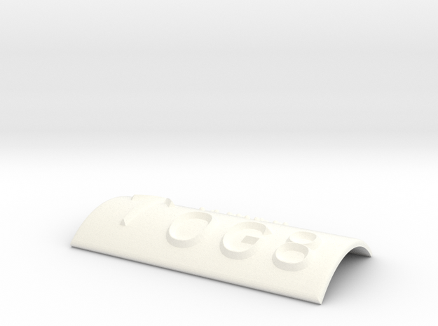 OG 8 mit Pfeil nach oben in White Processed Versatile Plastic