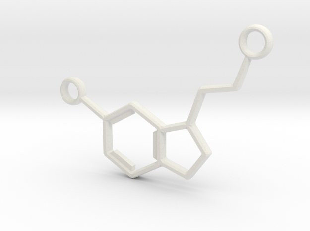 02_Serotonin_Pendant in White Natural Versatile Plastic