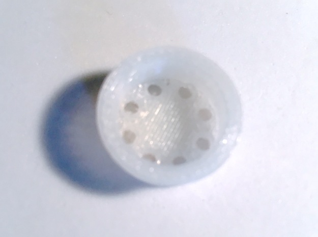 Neopixel Tactile Button - Back in White Natural Versatile Plastic
