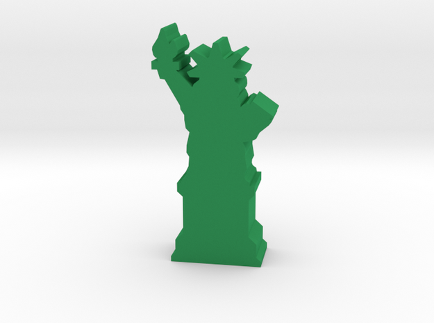 Game Piece, Statue Of Liberty in Green Processed Versatile Plastic