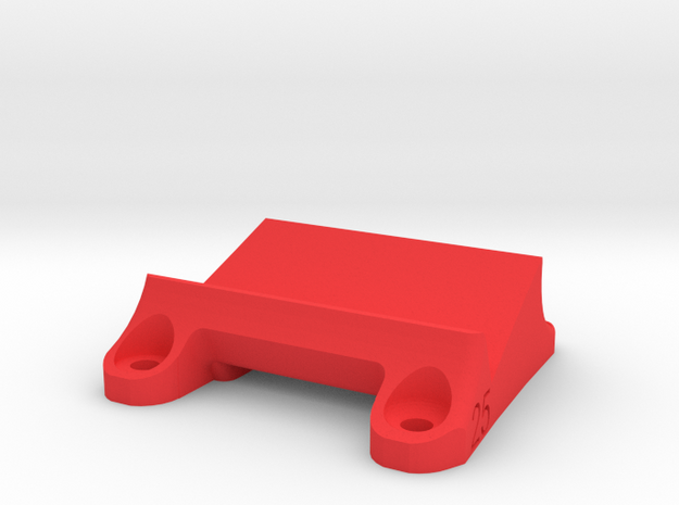 DemonRC NOX5 - 25° GoPro Xiaomi Yi MOUNT in Red Processed Versatile Plastic