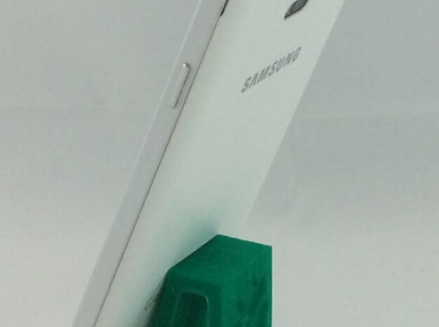 Flexible Phone Stand Keychain - Shamrock in Green Processed Versatile Plastic