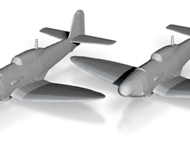 Heinkel He 112B 1:200 x2 FUD in Tan Fine Detail Plastic