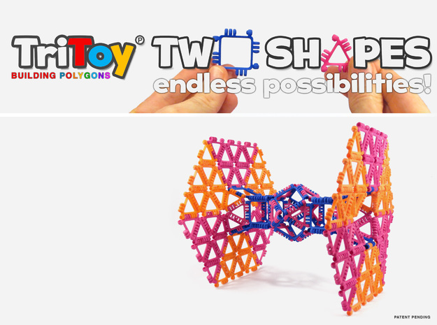 TriToy Building Polygons (SET OF 12 TRIANGLES)-
