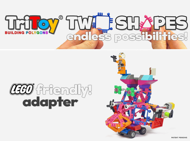 TriToy Building Polygons for Adults (12 ADAPTERS)