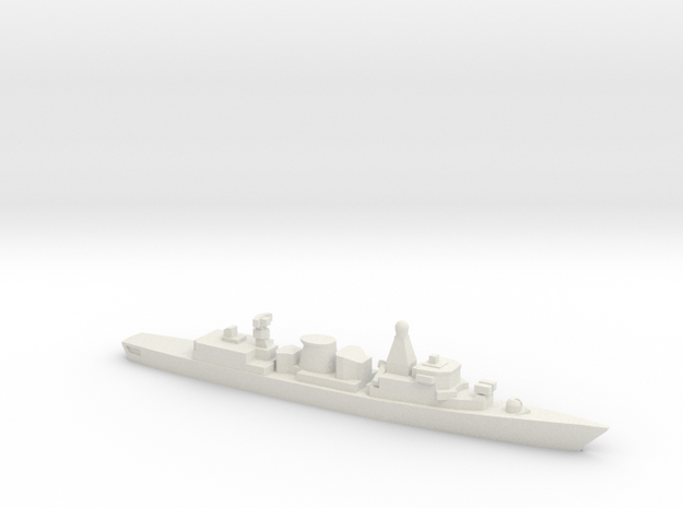 Kortenaer-class frigate, 1/1800 in White Natural Versatile Plastic