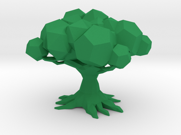 Tree Of Life  in Green Processed Versatile Plastic
