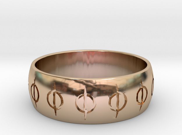 MTG Phyrexia Ring in 14k Rose Gold Plated Brass: 8.5 / 58