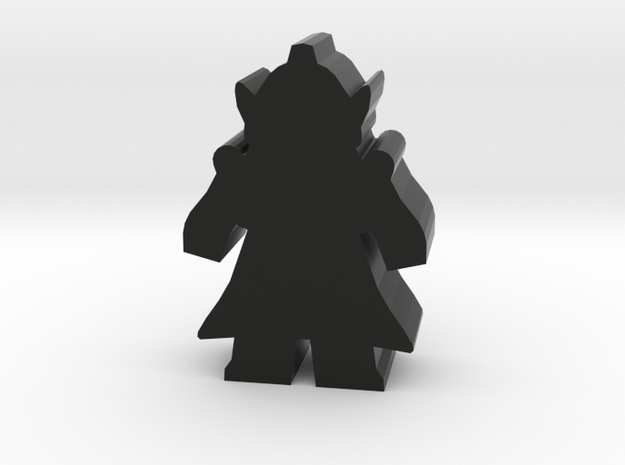 Game Piece, Mutant Lord With Cape in Black Natural Versatile Plastic