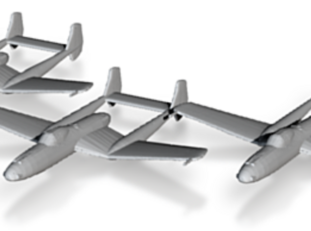 Vultee XP-54 'Swoose Goose' 1:200 x3 FUD in Tan Fine Detail Plastic