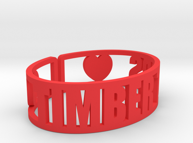 Timber Tops Cuff in Red Processed Versatile Plastic