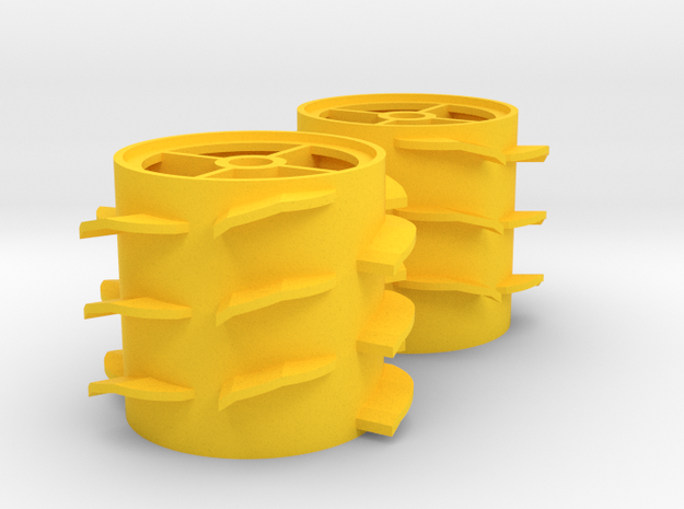 Grass Silage Spreader - Rotor 1/32 in Yellow Processed Versatile Plastic