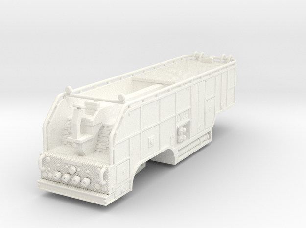 1/87 tender trailer for Super Pumper System (updat in White Processed Versatile Plastic