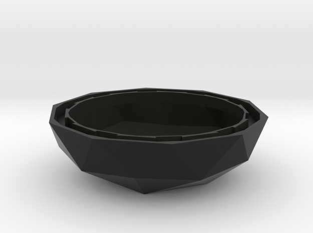 MGD-20: Plant-Pot for Mini Greenhouse-Dome in Black Natural Versatile Plastic