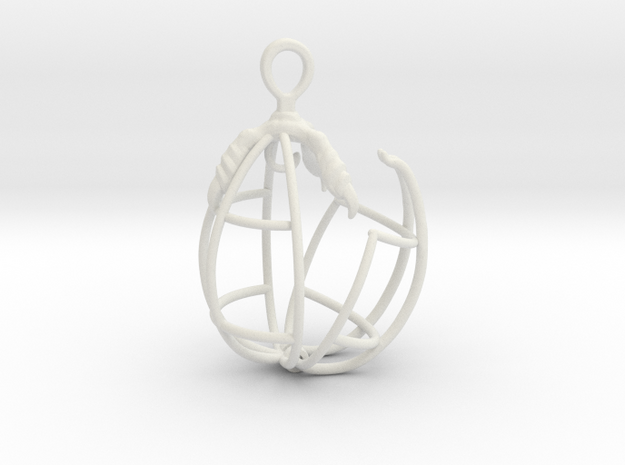 EggClaw Cage 3 in White Natural Versatile Plastic