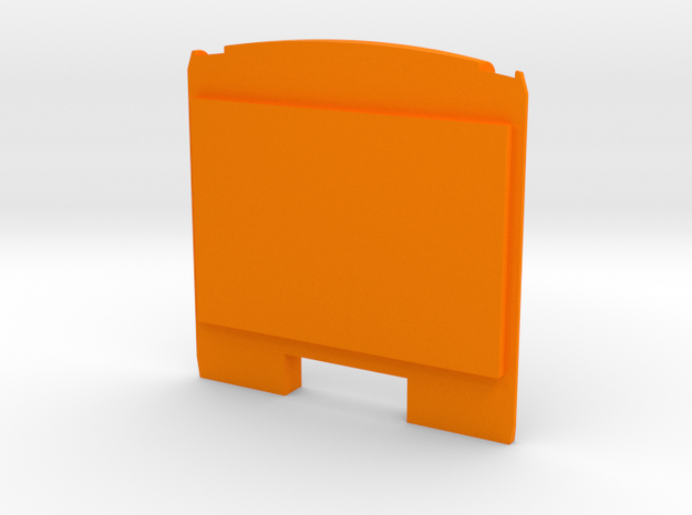 Brussels Metro M1 Rear panel in Orange Processed Versatile Plastic