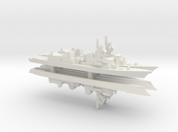 Murasame-class destroyer x 4, 1/2400 in White Natural Versatile Plastic