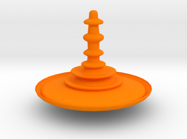 Fierce Spinner in Orange Processed Versatile Plastic