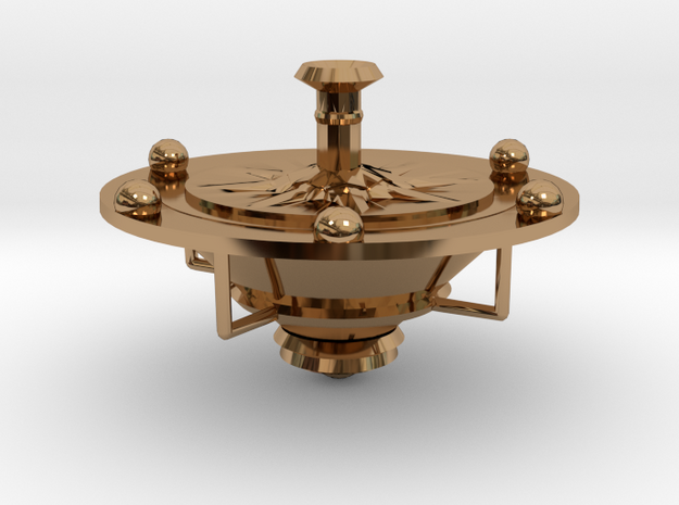 Spin 360 Compass in Polished Brass