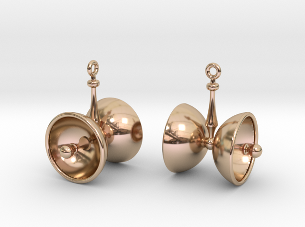 Parabolic in 14k Rose Gold Plated Brass